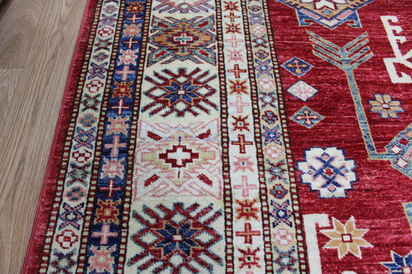 FINE HANDMADE KAZAK RUG 290 X 214 CM