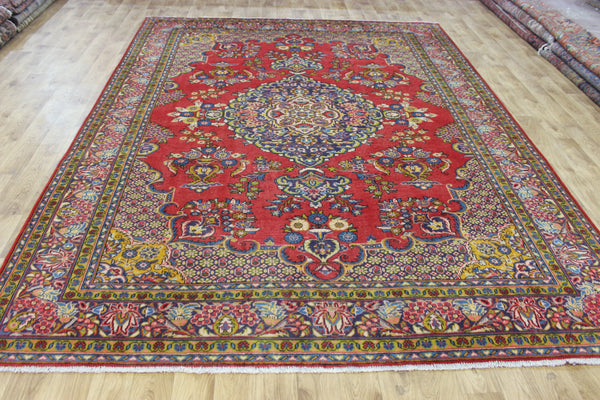 VINTAGE HANDMADE PERSIAN HAMEDAN RUG 325 X 245 CM