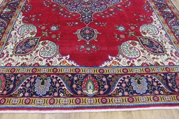 LARGE PERSIAN TABRIZ CARPET FLORAL DESIGN 400 X 290 CM
