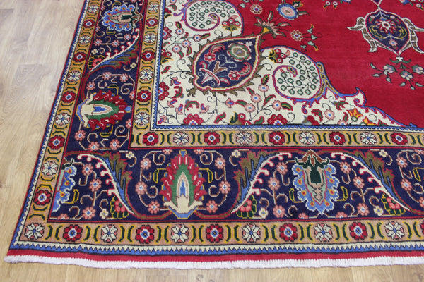LARGE PERSIAN TABRIZ CARPET FLORAL DESIGN 400 X 290 CM