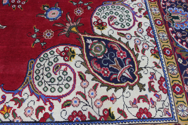 LARGE PERSIAN TABRIZ CARPET FLORAL DESIGN 400 X 290 CM