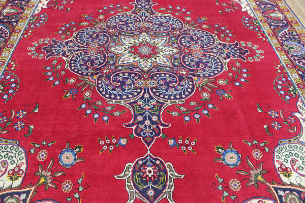 LARGE PERSIAN TABRIZ CARPET FLORAL DESIGN 400 X 290 CM