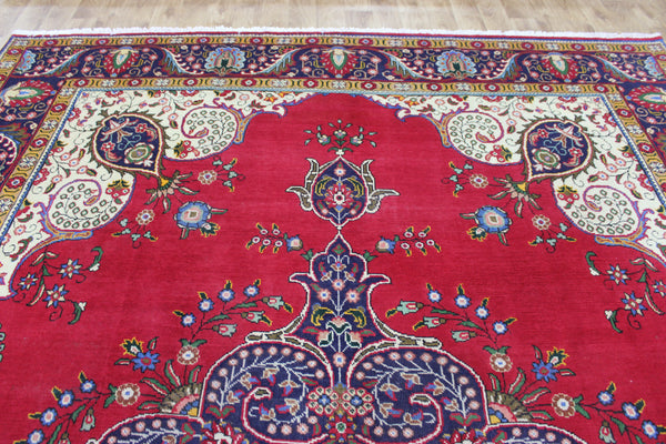 LARGE PERSIAN TABRIZ CARPET FLORAL DESIGN 400 X 290 CM