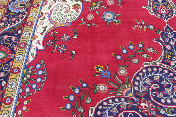 LARGE PERSIAN TABRIZ CARPET FLORAL DESIGN 400 X 290 CM