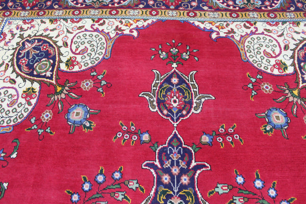 LARGE PERSIAN TABRIZ CARPET FLORAL DESIGN 400 X 290 CM