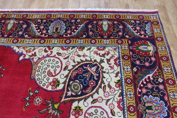 LARGE PERSIAN TABRIZ CARPET FLORAL DESIGN 400 X 290 CM
