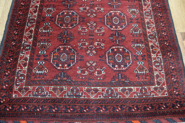 FINE HANDMADE AFGHAN WOOL RUNNER 305 X 87 CM