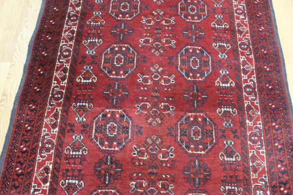 FINE HANDMADE AFGHAN WOOL RUNNER 305 X 87 CM