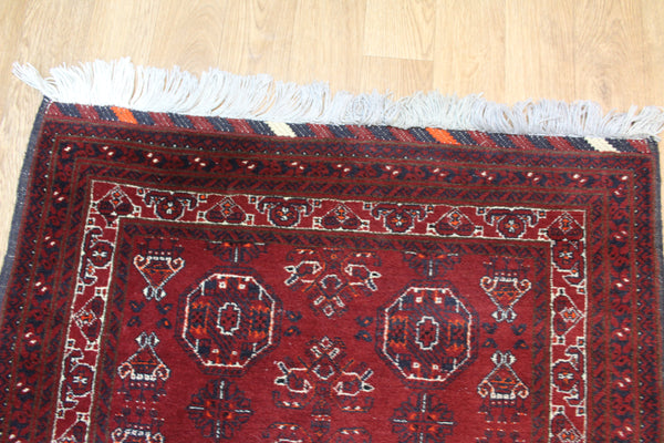 FINE HANDMADE AFGHAN WOOL RUNNER 305 X 87 CM