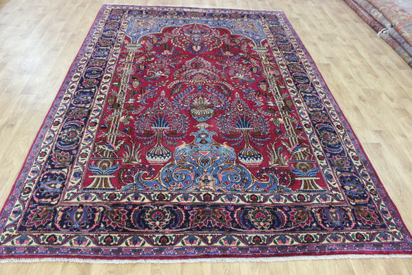 ANTIQUE PERSIAN MASHAD CARPET GARDEN DESIGN 290 X 200 CM