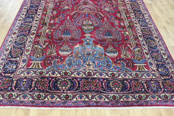 ANTIQUE PERSIAN MASHAD CARPET GARDEN DESIGN 290 X 200 CM