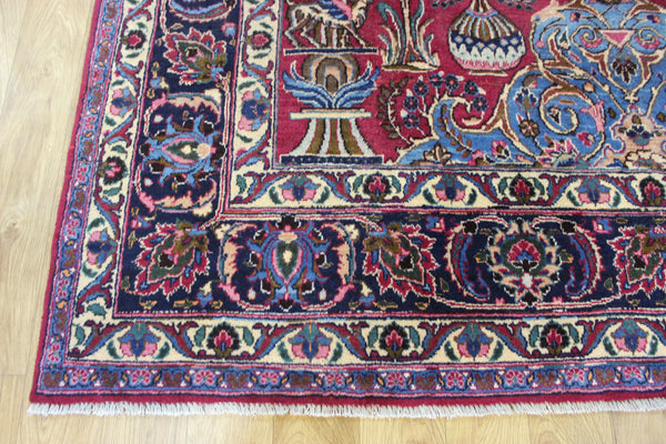 ANTIQUE PERSIAN MASHAD CARPET GARDEN DESIGN 290 X 200 CM