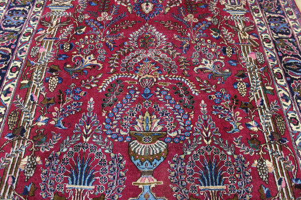 ANTIQUE PERSIAN MASHAD CARPET GARDEN DESIGN 290 X 200 CM