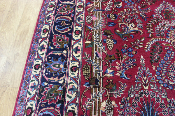 ANTIQUE PERSIAN MASHAD CARPET GARDEN DESIGN 290 X 200 CM