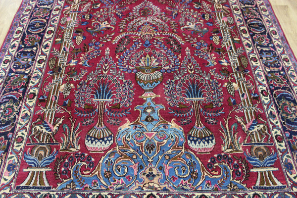 ANTIQUE PERSIAN MASHAD CARPET GARDEN DESIGN 290 X 200 CM