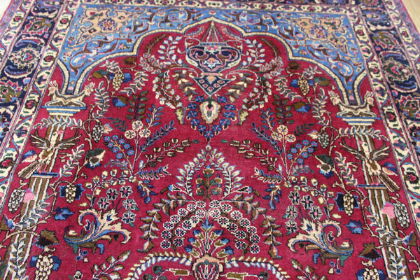 ANTIQUE PERSIAN MASHAD CARPET GARDEN DESIGN 290 X 200 CM