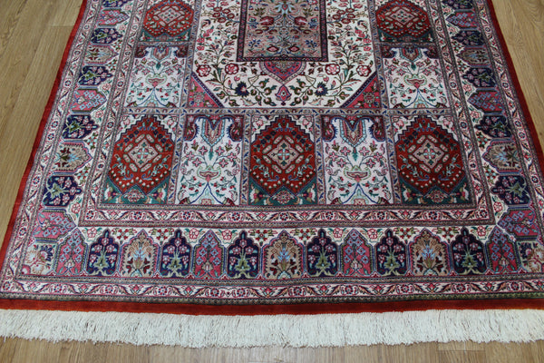 SIGNED PERSIAN QUM SILK RUG 200 X 135 CM