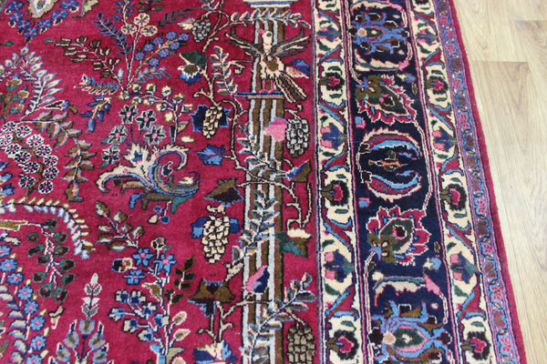 ANTIQUE PERSIAN MASHAD CARPET GARDEN DESIGN 290 X 200 CM