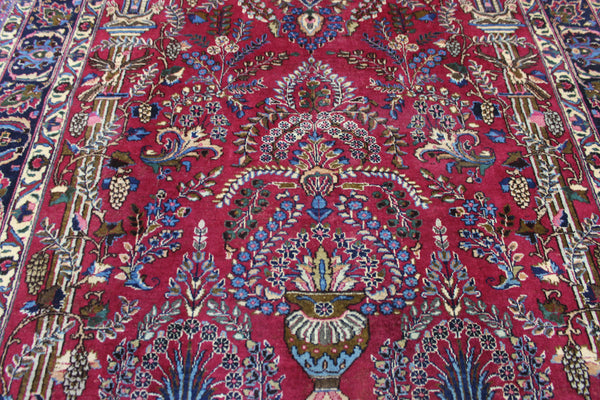 ANTIQUE PERSIAN MASHAD CARPET GARDEN DESIGN 290 X 200 CM