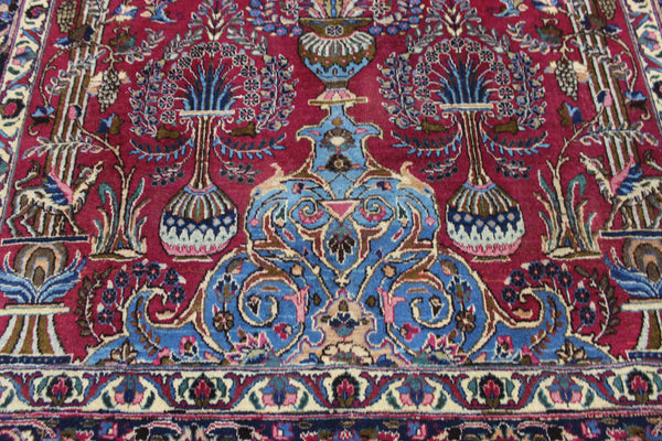 ANTIQUE PERSIAN MASHAD CARPET GARDEN DESIGN 290 X 200 CM