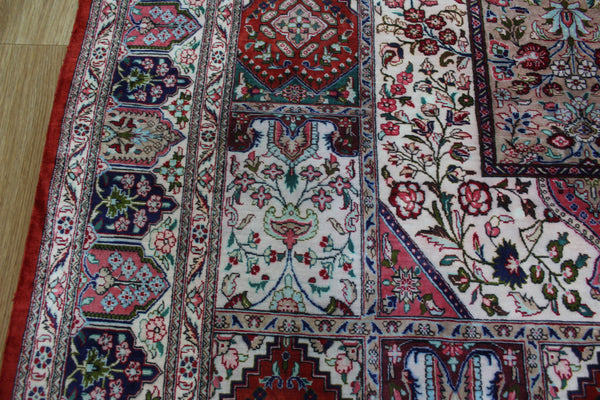 SIGNED PERSIAN QUM SILK RUG 200 X 135 CM