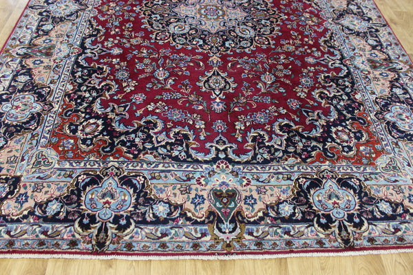 SIGNED HANDMADE PERSIAN KERMAN CARPET FLORAL DESIGN 325 X 250 CM