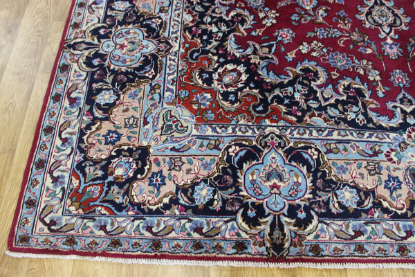 SIGNED HANDMADE PERSIAN KERMAN CARPET FLORAL DESIGN 325 X 250 CM