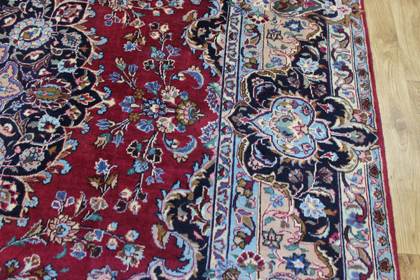 SIGNED HANDMADE PERSIAN KERMAN CARPET FLORAL DESIGN 325 X 250 CM