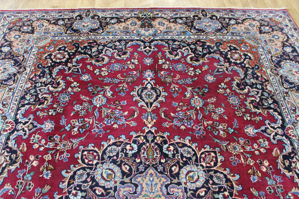 SIGNED HANDMADE PERSIAN KERMAN CARPET FLORAL DESIGN 325 X 250 CM