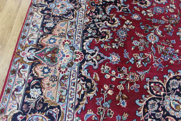 SIGNED HANDMADE PERSIAN KERMAN CARPET FLORAL DESIGN 325 X 250 CM
