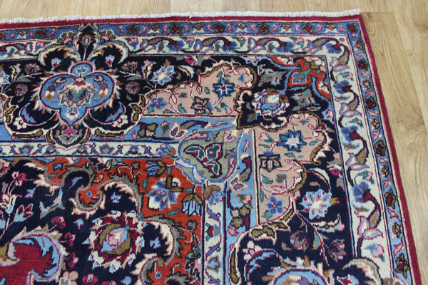 SIGNED HANDMADE PERSIAN KERMAN CARPET FLORAL DESIGN 325 X 250 CM