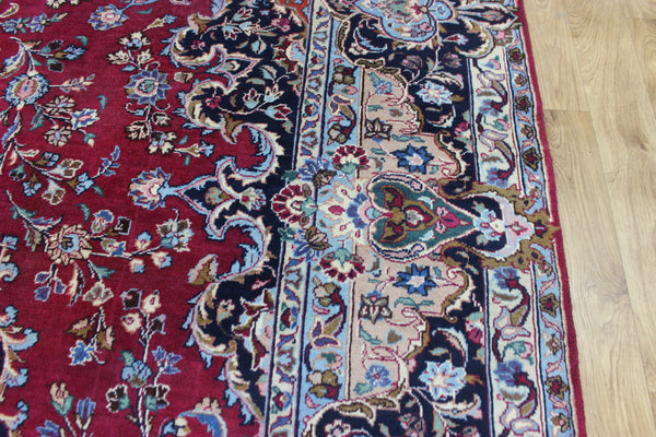 SIGNED HANDMADE PERSIAN KERMAN CARPET FLORAL DESIGN 325 X 250 CM