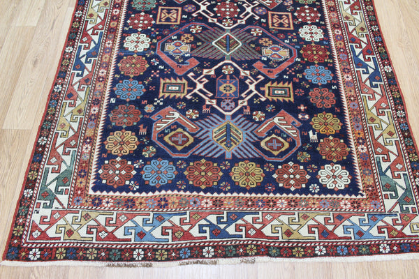 Antique Caucasian Kuba Shirvan Rug, Outstanding Example Of 'bird Tree' Design. Circa 1880.