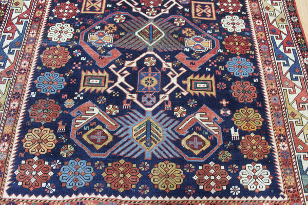 Antique Caucasian Kuba Shirvan Rug, Outstanding Example Of 'bird Tree' Design. Circa 1880.