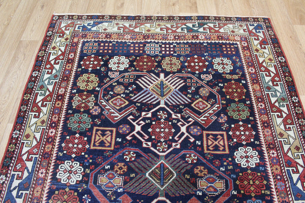 Antique Caucasian Kuba Shirvan Rug, Outstanding Example Of 'bird Tree' Design. Circa 1880.