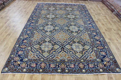 FINE HANDMADE PERSIAN KASHAN WOOL CARPET FLORAL DESIGN 330 X 195 CM