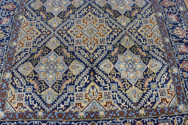 FINE HANDMADE PERSIAN KASHAN WOOL CARPET FLORAL DESIGN 330 X 195 CM