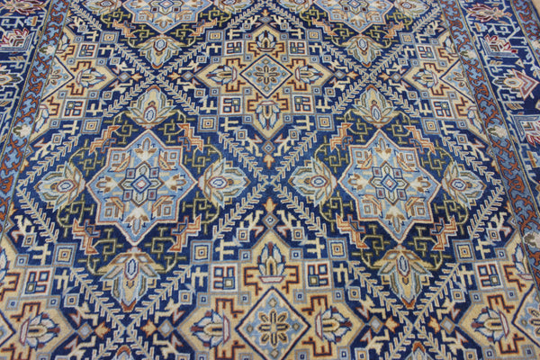 FINE HANDMADE PERSIAN KASHAN WOOL CARPET FLORAL DESIGN 330 X 195 CM