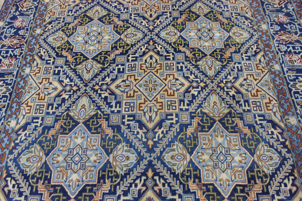 FINE HANDMADE PERSIAN KASHAN WOOL CARPET FLORAL DESIGN 330 X 195 CM