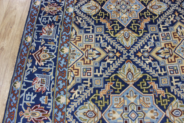 FINE HANDMADE PERSIAN KASHAN WOOL CARPET FLORAL DESIGN 330 X 195 CM