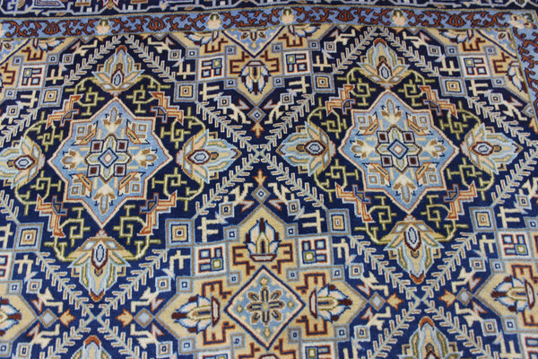 FINE HANDMADE PERSIAN KASHAN WOOL CARPET FLORAL DESIGN 330 X 195 CM