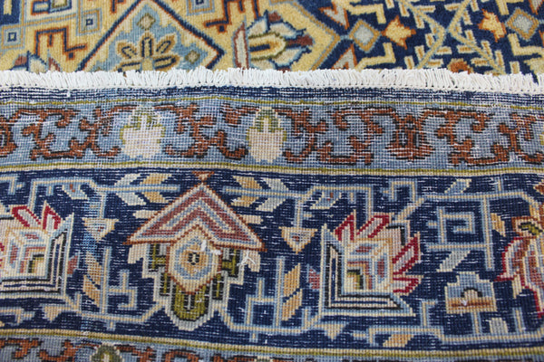 FINE HANDMADE PERSIAN KASHAN WOOL CARPET FLORAL DESIGN 330 X 195 CM