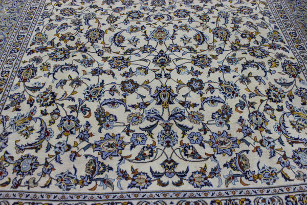 LARGE HANDMADE KASHAN CARPET ALL OVER FLORAL DESIGN 385 X 260 CM