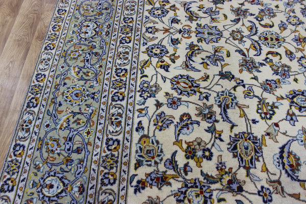 LARGE HANDMADE KASHAN CARPET ALL OVER FLORAL DESIGN 385 X 260 CM