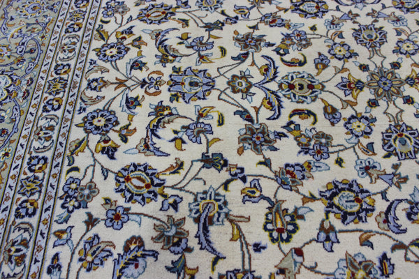 LARGE HANDMADE KASHAN CARPET ALL OVER FLORAL DESIGN 385 X 260 CM