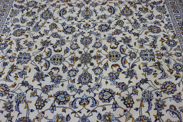 LARGE HANDMADE KASHAN CARPET ALL OVER FLORAL DESIGN 385 X 260 CM