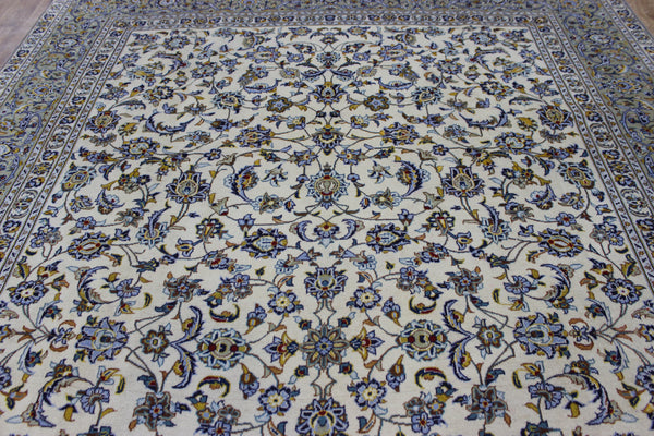 LARGE HANDMADE KASHAN CARPET ALL OVER FLORAL DESIGN 385 X 260 CM