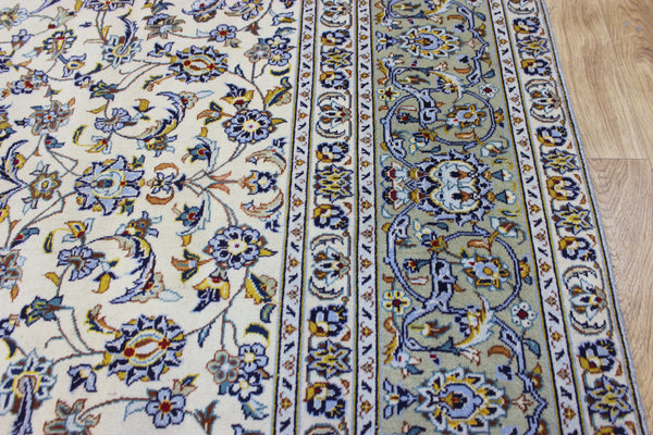 LARGE HANDMADE KASHAN CARPET ALL OVER FLORAL DESIGN 385 X 260 CM
