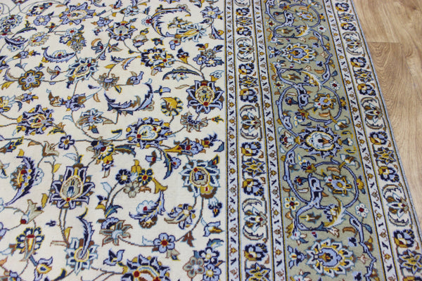 LARGE HANDMADE KASHAN CARPET ALL OVER FLORAL DESIGN 385 X 260 CM