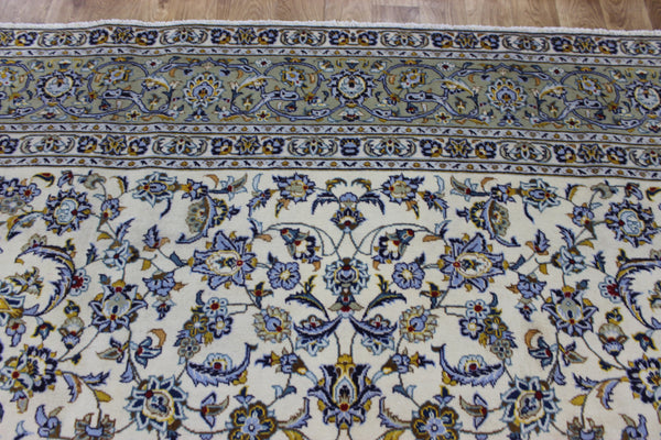 LARGE HANDMADE KASHAN CARPET ALL OVER FLORAL DESIGN 385 X 260 CM